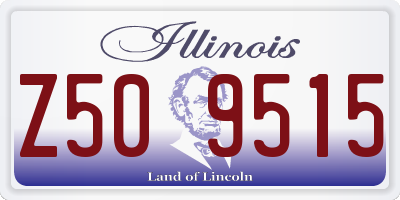 IL license plate Z509515