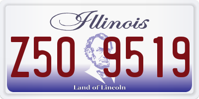 IL license plate Z509519