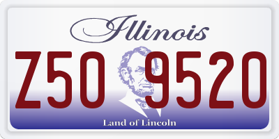 IL license plate Z509520