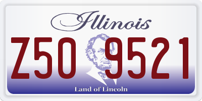 IL license plate Z509521