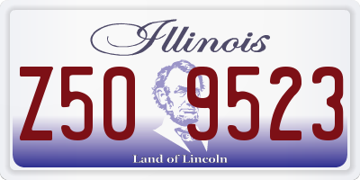 IL license plate Z509523
