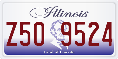 IL license plate Z509524