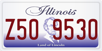 IL license plate Z509530