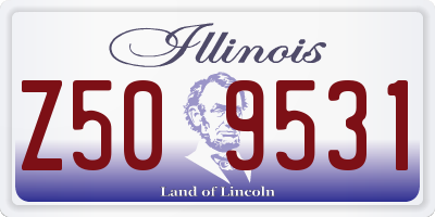 IL license plate Z509531