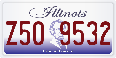 IL license plate Z509532