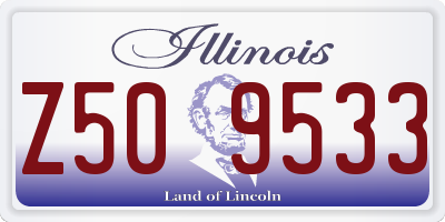 IL license plate Z509533