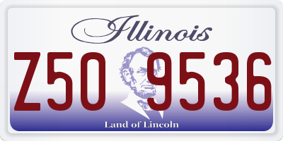 IL license plate Z509536