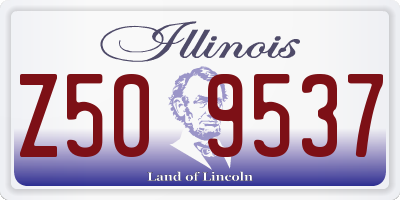 IL license plate Z509537