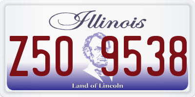IL license plate Z509538