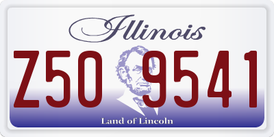 IL license plate Z509541