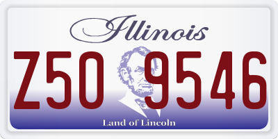 IL license plate Z509546