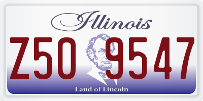 IL license plate Z509547
