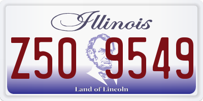IL license plate Z509549