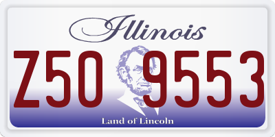 IL license plate Z509553