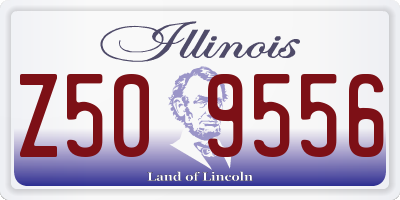 IL license plate Z509556