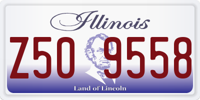 IL license plate Z509558