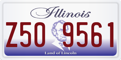 IL license plate Z509561