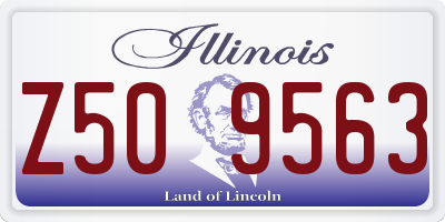 IL license plate Z509563