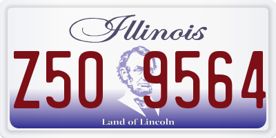 IL license plate Z509564