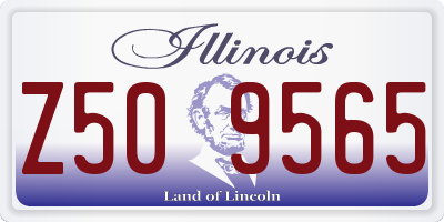 IL license plate Z509565