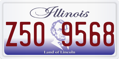 IL license plate Z509568