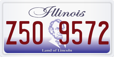 IL license plate Z509572