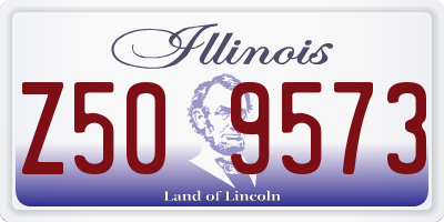 IL license plate Z509573