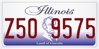 IL license plate Z509575
