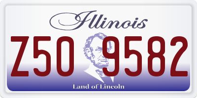 IL license plate Z509582