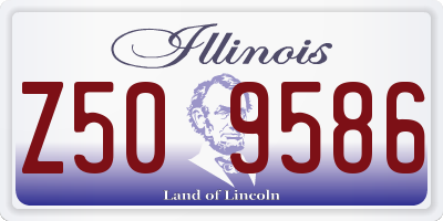 IL license plate Z509586