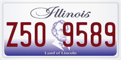IL license plate Z509589