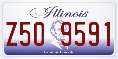 IL license plate Z509591