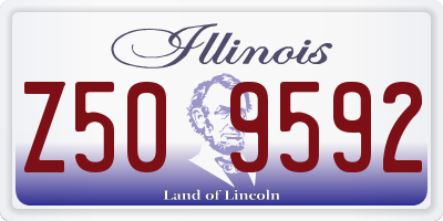 IL license plate Z509592