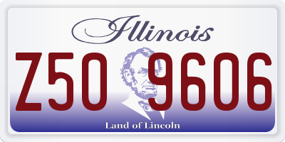 IL license plate Z509606