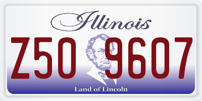 IL license plate Z509607