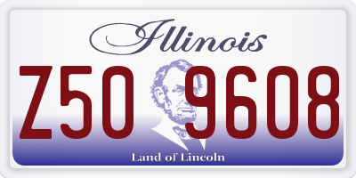 IL license plate Z509608