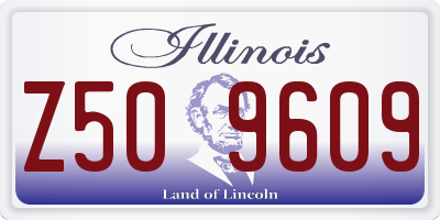 IL license plate Z509609