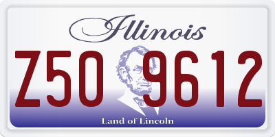 IL license plate Z509612