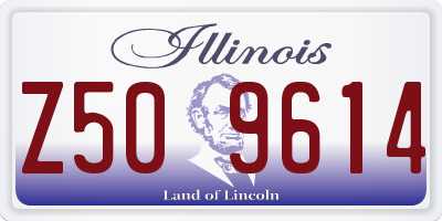 IL license plate Z509614