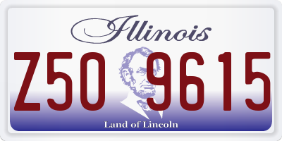 IL license plate Z509615