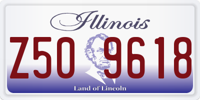 IL license plate Z509618
