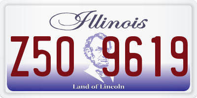 IL license plate Z509619