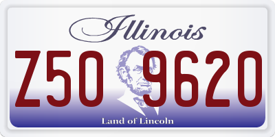 IL license plate Z509620