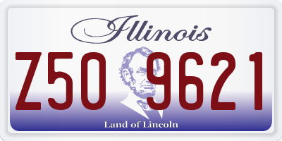 IL license plate Z509621