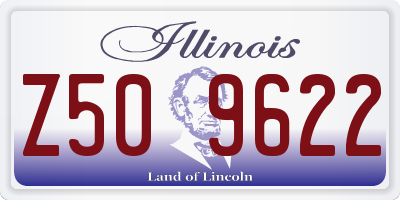 IL license plate Z509622
