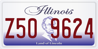 IL license plate Z509624