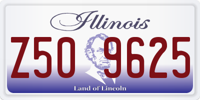 IL license plate Z509625