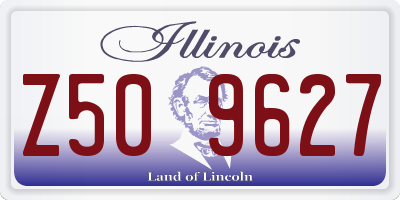 IL license plate Z509627