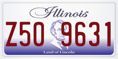 IL license plate Z509631