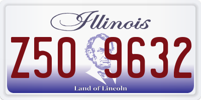 IL license plate Z509632